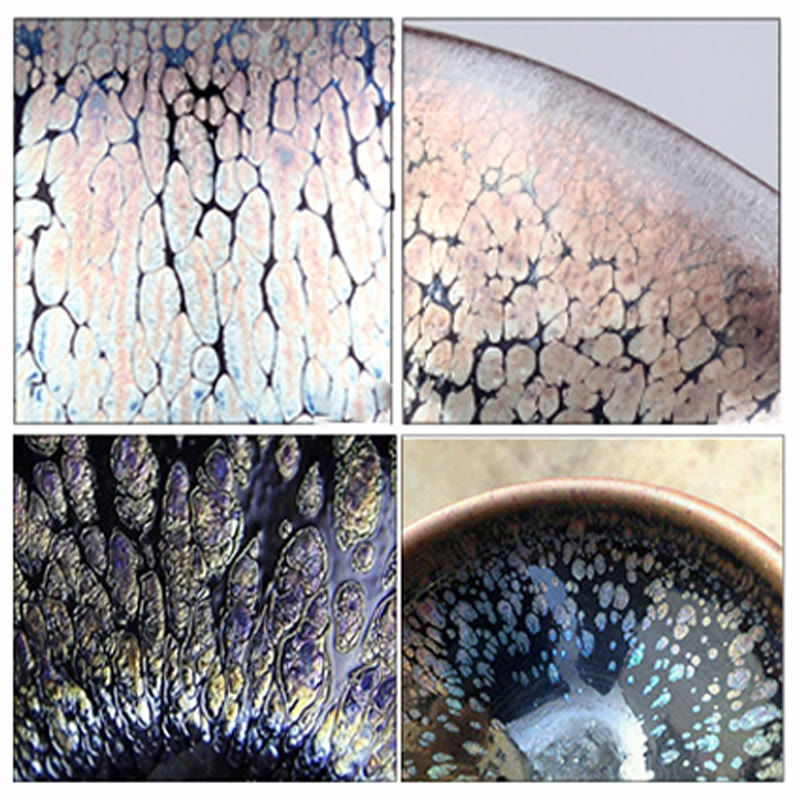 Nimara Ritual Handmade Jellyfish Dragon Scale Pattern Chinese Jianzhan Ceramic Teacup Tenmoku Kung Fu Tea Cup