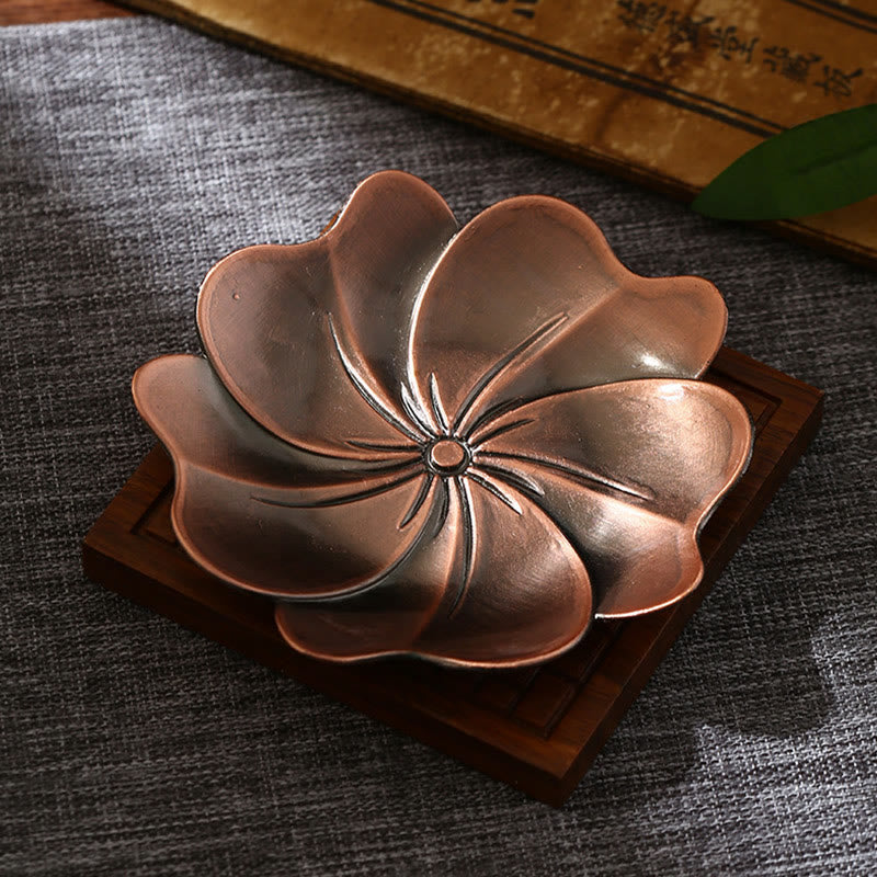 Nimara Ritual Lotus Dragon Phoenix Eight Auspicious Symbols Zinc Alloy Incense Stick Holder Healing Incense Burner Decoration
