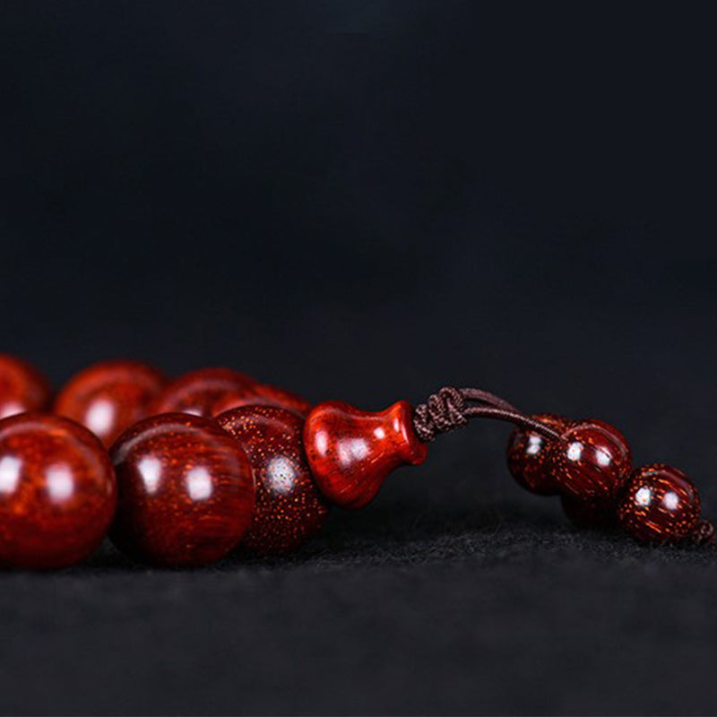 Nimara Ritual Tibetan Small Leaf Red Sandalwood Balance Bracelet