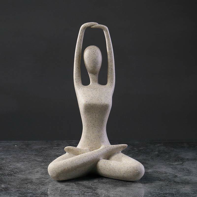 Nimara Ritual Abstract Yoga Meditating Exercise Resin Spiritual Figurine Sculpture Desk Decoration