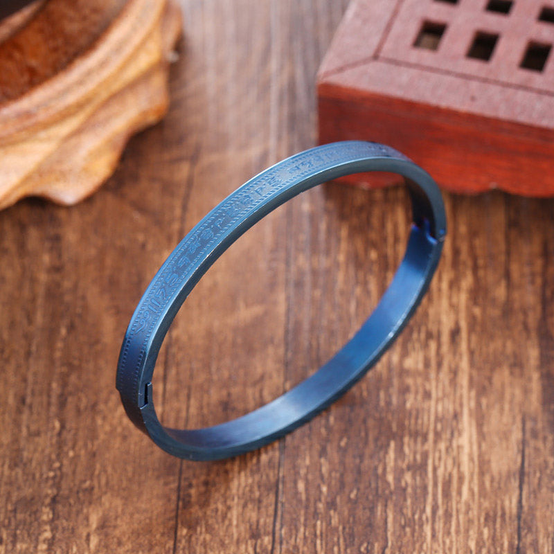 Nimara Ritual Titanium Steel Blessing Bracelet Bangle