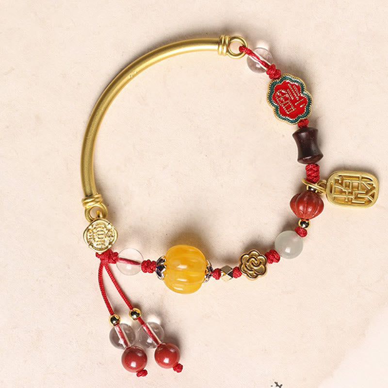Nimara Ritual Tibetan Auspicious Clouds Fortune Happiness Wealth Luck Bracelet