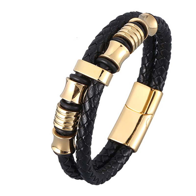 Nimara Ritual Layered Leather Weave Fortune Bracelet