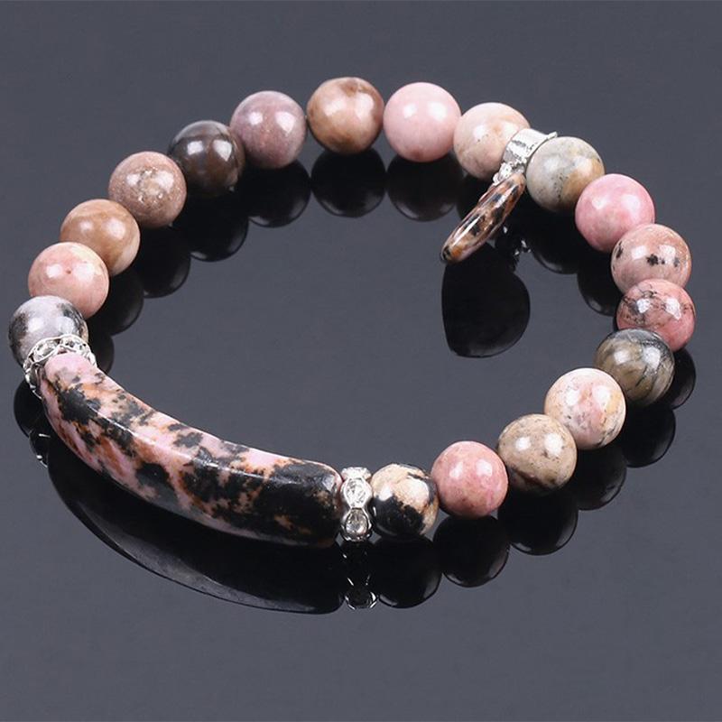 Nimara Ritual Natural Quartz Love Heart Healing Beads Bracelet
