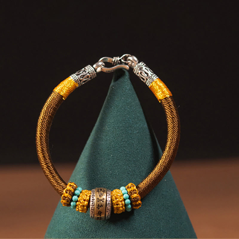 Nimara Ritual Handmade Tibetan Amulet King Kong Knot Luck Protection Braided Bracelet