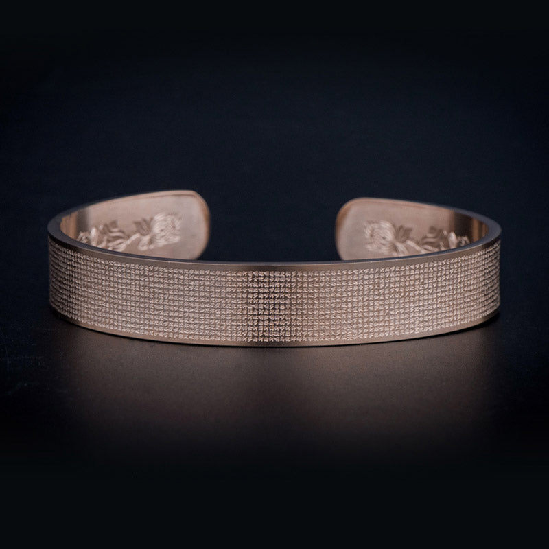 Nimara Ritual Shurangama Mantra Engraving Titanium Steel Blessing Bracelet