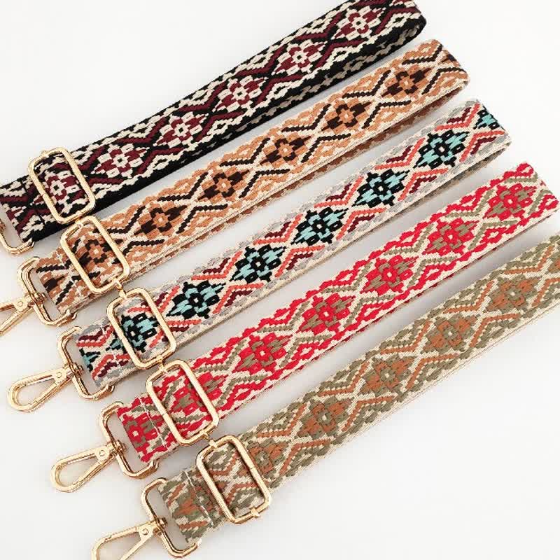 Nimara Ritual Multicolor Embroidered Shoulder Bag Straps