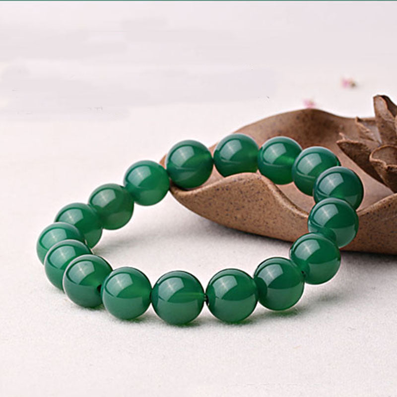 Nimara Ritual Natural Green Agate Support Bracelet