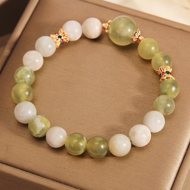 Nimara Ritual Green Grape Color Jade Abundance Bracelet