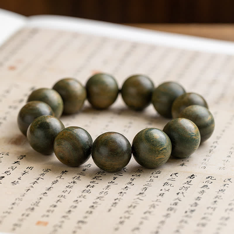 Nimara Ritual Tibetan Green Sandalwood Soothing Cure Bracelet