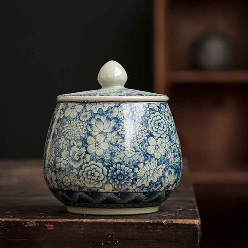 Nimara Ritual Blue and White Porcelain Chinese Gongfu Tea Ceramic Kung Fu Teapot Cup Tea Filter Canister