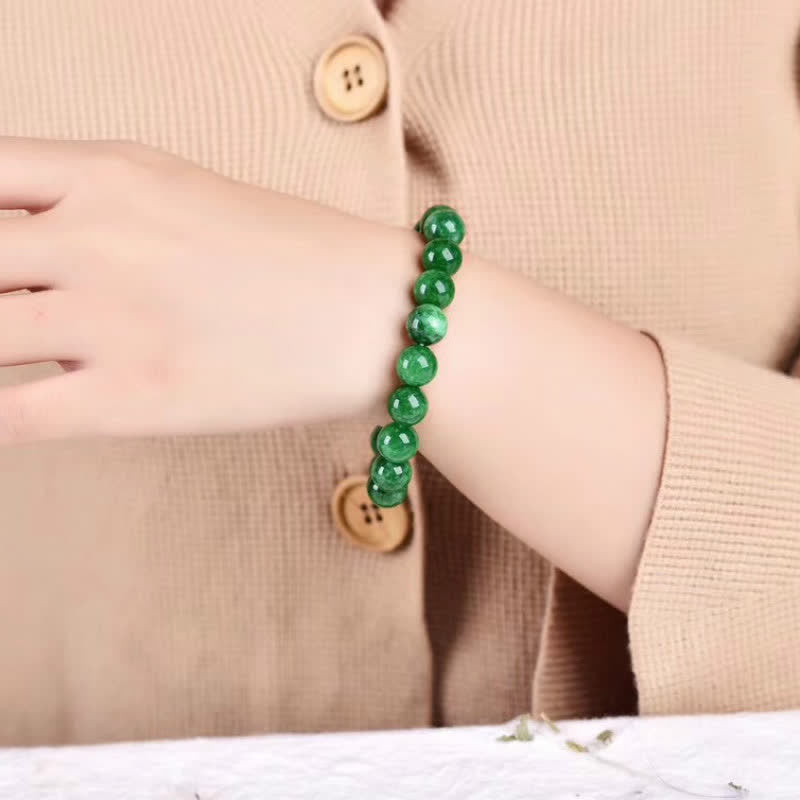 Nimara Ritual Cyan Jade Bead Calm Harmony Bracelet