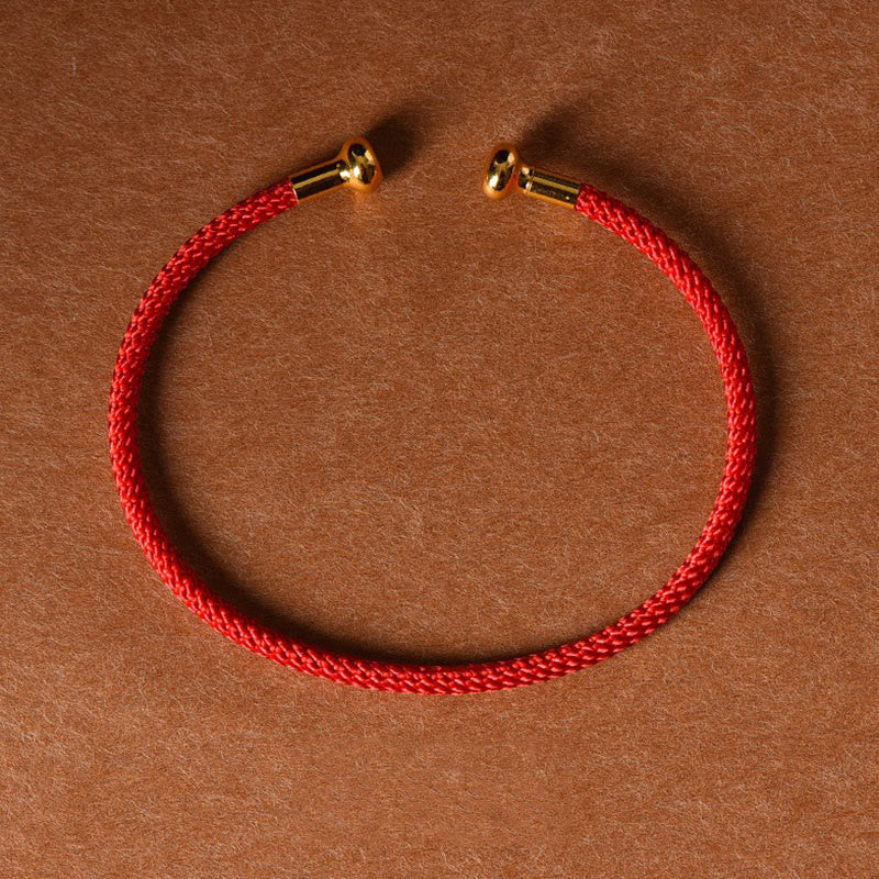 Nimara Ritual Simple Design Handmade Luck Braid String Cuff Bracelet