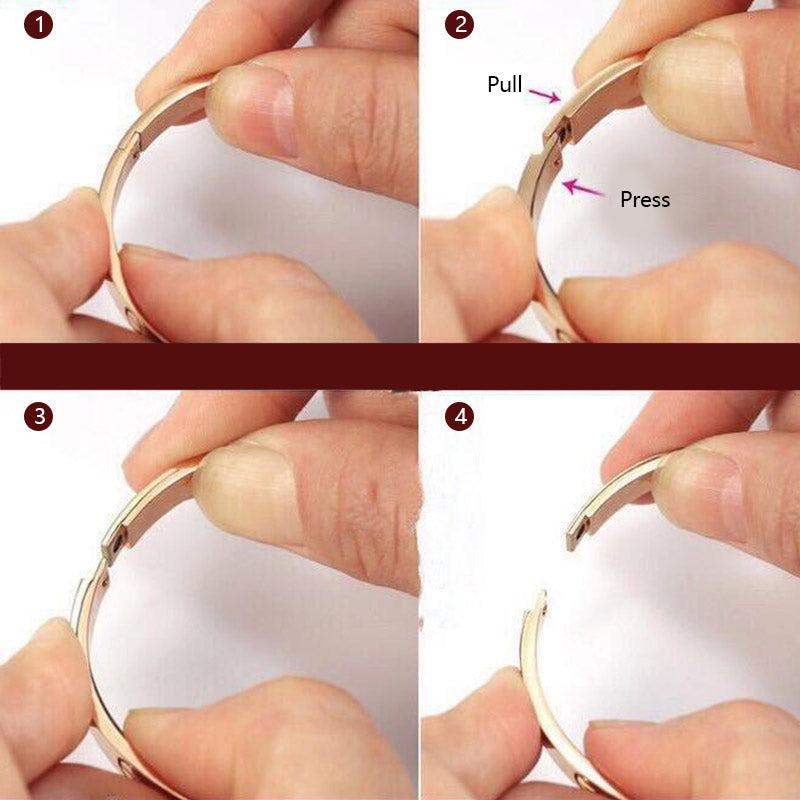 Nimara Ritual Titanium Steel Blessing Bracelet Bangle