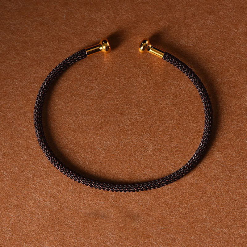 Nimara Ritual Simple Design Handmade Luck Braid String Cuff Bracelet