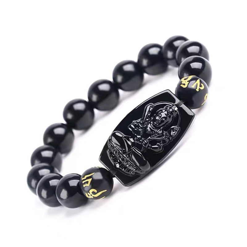 Nimara Ritual Chinese Zodiac Obsidian Protection Bracelet
