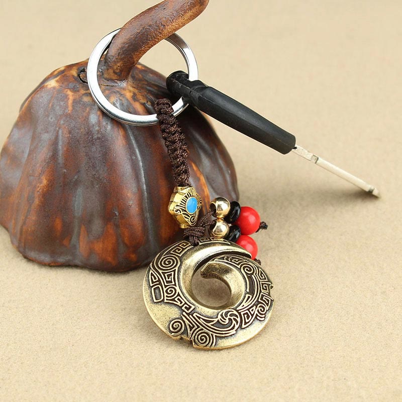 Nimara Ritual Good Luck Fortune Copper Wealth Key Chain
