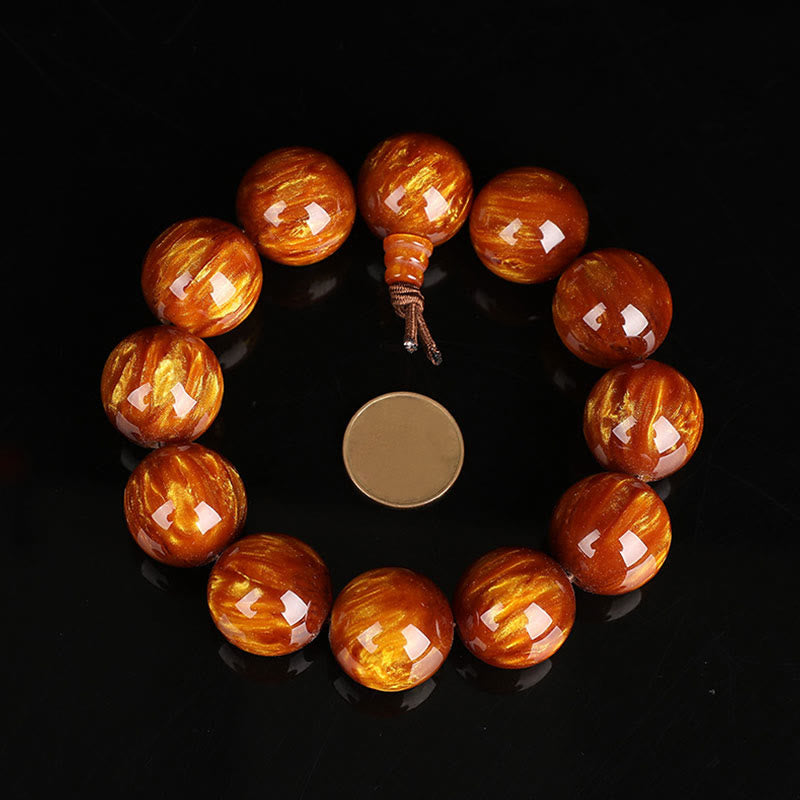 Nimara Ritual Golden Sea Willow Success Positive Bracelet Mala