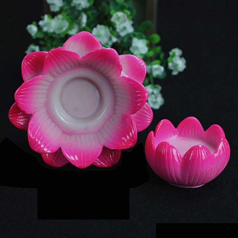 Nimara Ritual Meditation Prayer Altar Lotus Flower Candle Holder Buddhist Temple Rituals Use Items