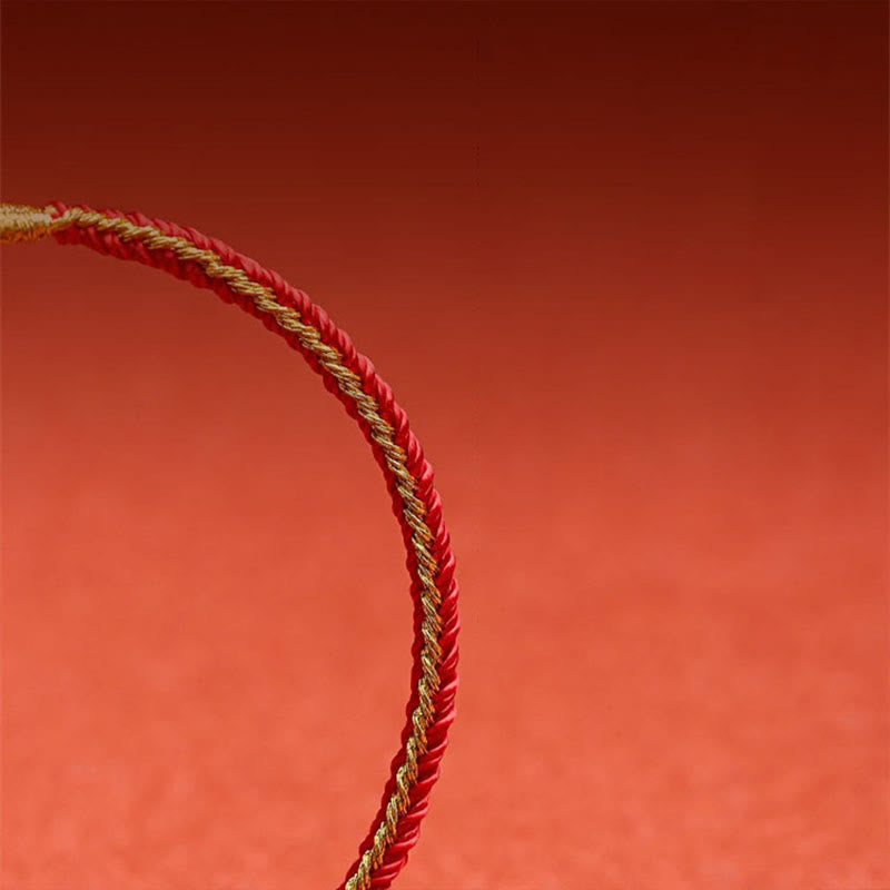 Nimara Ritual Handmade Chinese Zodiac Rabbit Rooster Rat Horse Dragon Protection Braid String Bracelet