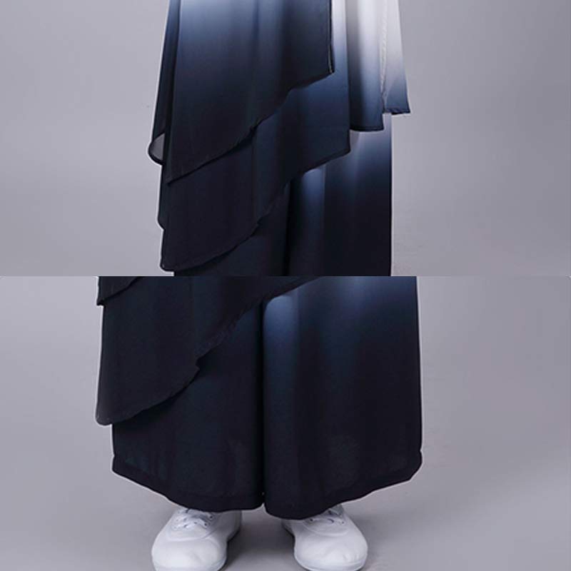 Nimara Ritual Gradient Painting Meditation Prayer Spiritual Zen Tai Chi Qigong Practice Unisex Clothing Set