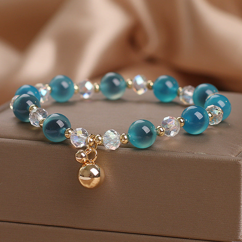 Nimara Ritual Candy Agate Healing Harmony Bead Charm Bracelet