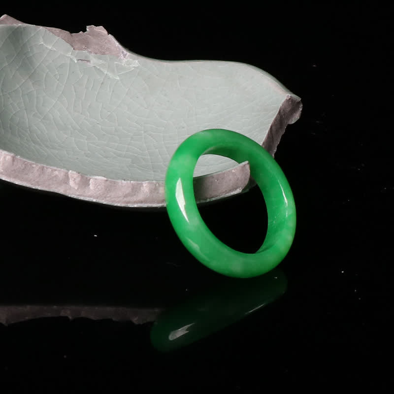 Nimara Ritual Jade Abundance Luck Ring