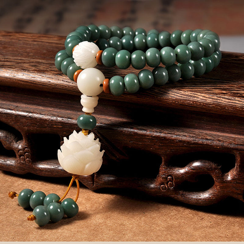 Nimara Ritual Lotus Cyan Bodhi Seed Success Bracelet