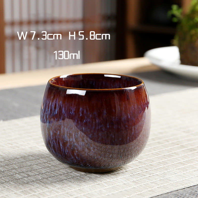 Nimara Ritual Multicolor Ceramic Teacup Ocean Wave Tea Cups