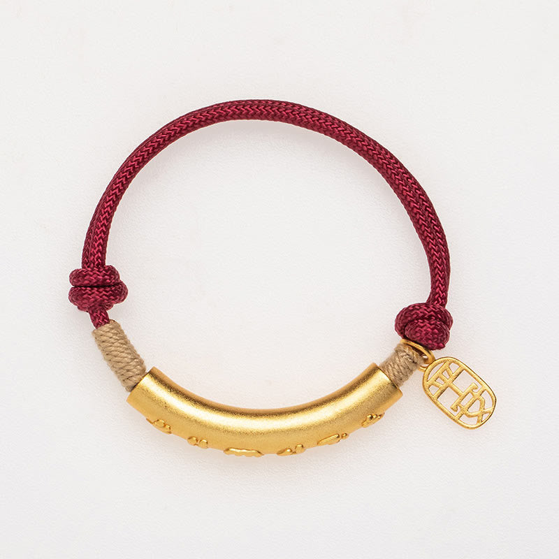 Nimara Ritual 999 Sterling Silver Tibet Handmade Om Mani Padme Hum Fu Character TopRank Character Luck Braided Bracelet