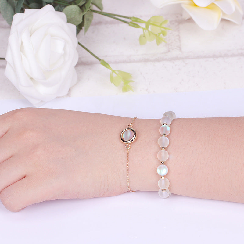 Nimara Ritual Sun Stone Strawberry Quartz Crystal Positive Bracelet