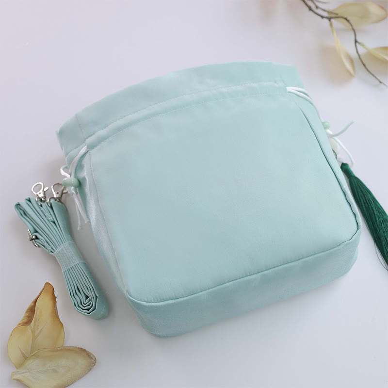 Nimara Ritual Suzhou Embroidery Rabbit Lotus Epiphyllum Peony Magnolia Silk Tote Crossbody Bag Shoulder Bag Handbag
