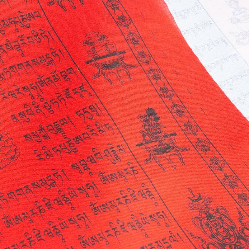 Nimara Ritual Tibetan 5 Colors Windhorse Happiness Auspicious Outdoor Prayer Flag