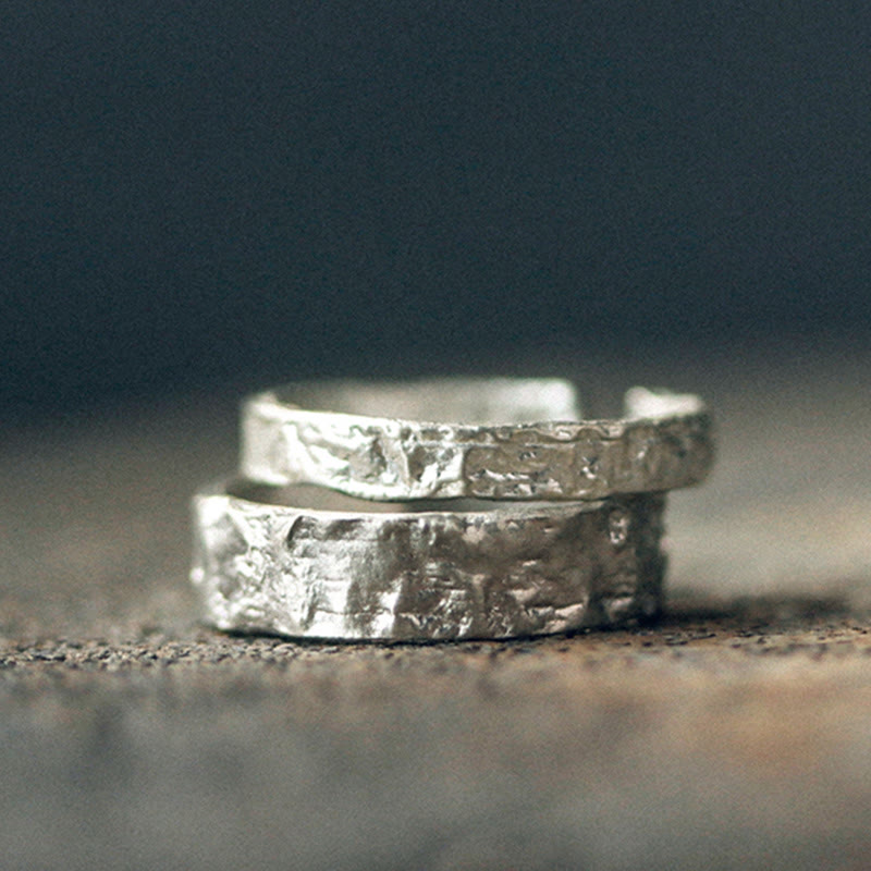 Nimara Ritual 925 Sterling Silver Simple Design Blessing Couple Ring