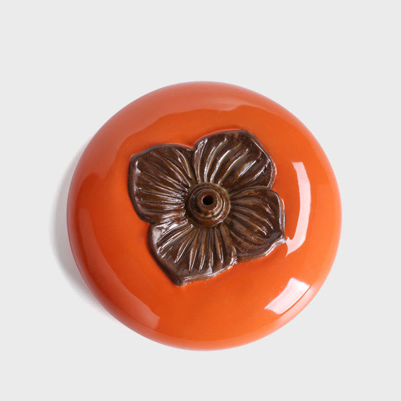 Nimara Ritual Persimmon Ceramic Meditation Healing Incense Burner Incense Holders