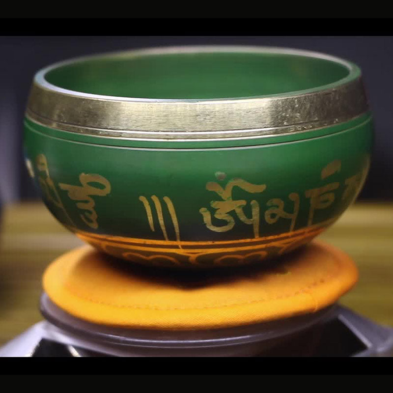 Nimara Ritual Tibetan Meditation Sound Bowl Handcrafted for Healing and Mindfulness Support Protection Singing Bowl Set