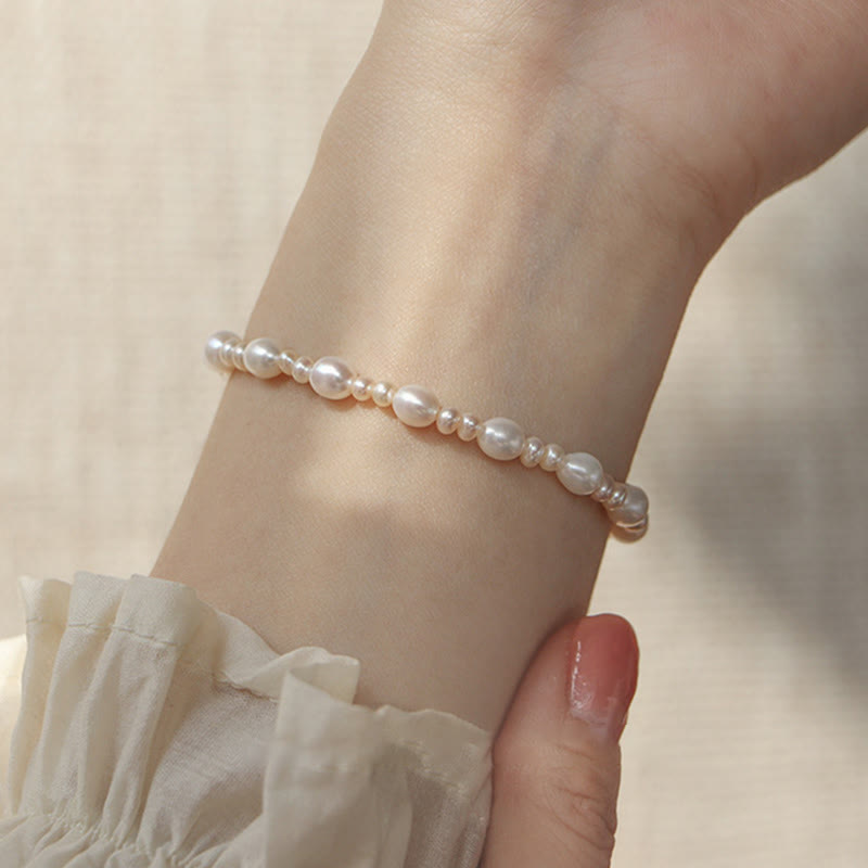 Nimara Ritual Natural Flower Pearl Sincerity Bead Bracelet