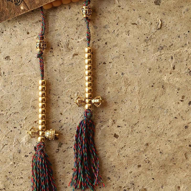 Nimara Ritual Tibet 108 Mala Beads Bodhi Seed Bagua Vajra Wealth Bracelet