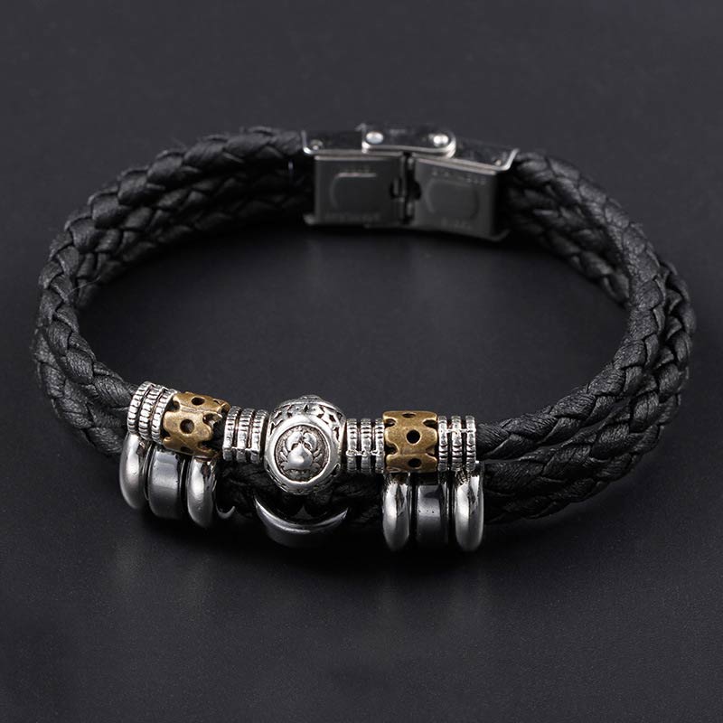 Nimara Ritual 12 Constellations of the Zodiac Hematite Protection Bracelet