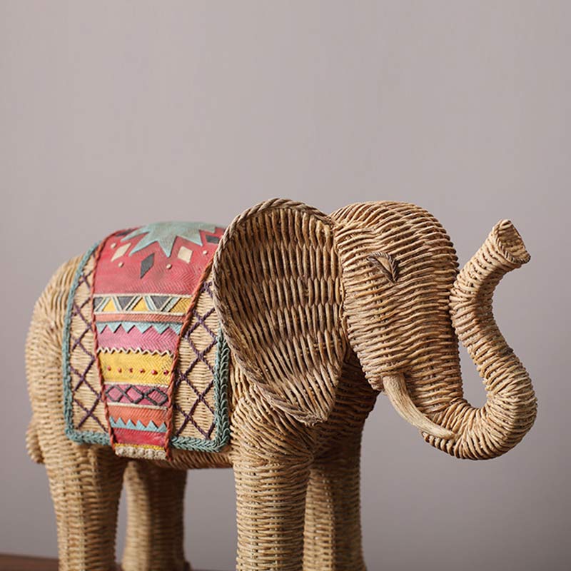 Nimara Ritual Elephant Resin Wisdom Wealth Home Decoration