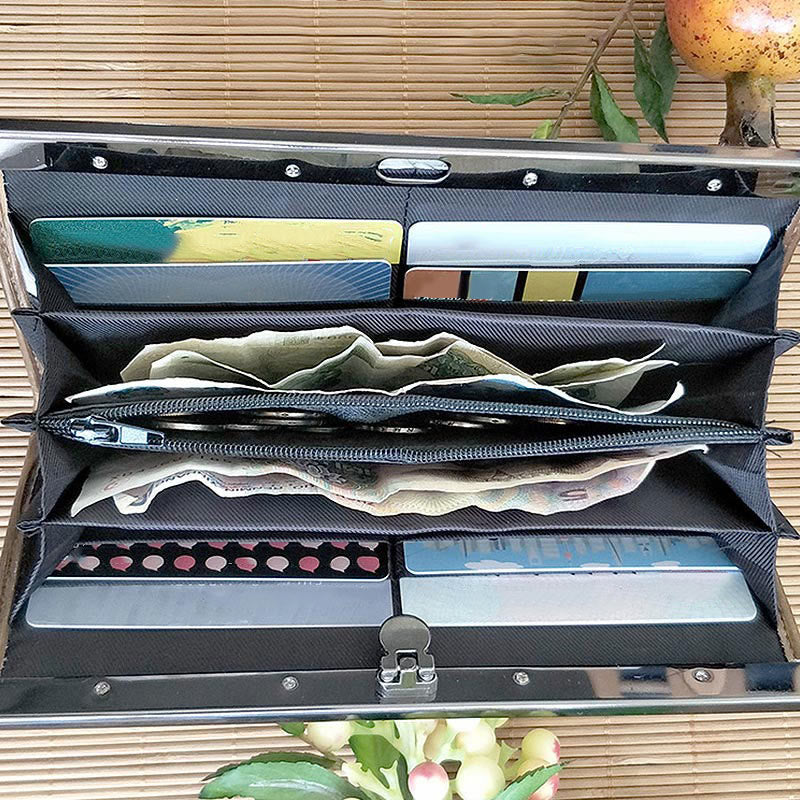 Nimara Ritual Flower Plum Peach Blossom Bamboo Double-sided Embroidery Large Capacity Cash Holder Wallet Shopping Purse