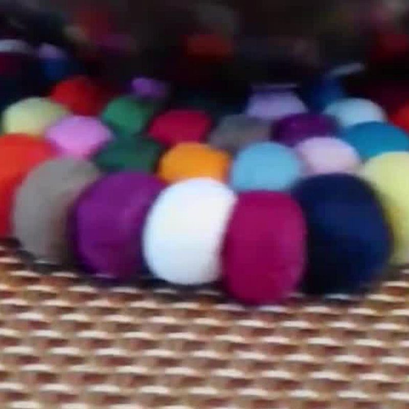 Nimara Ritual Tibetan Singing Bowl Handcraft Felted Wool Cushion Decoration