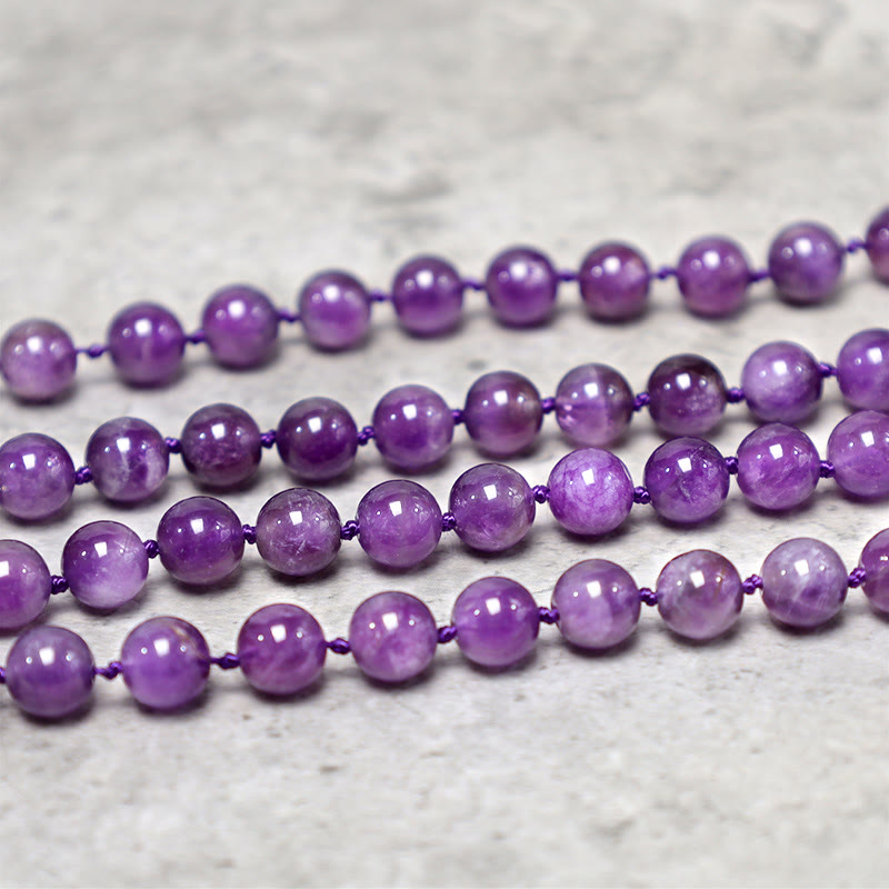 Nimara Ritual Tibetan 108 Mala Beads Necklace Yoga Meditation Prayer Beads Necklace