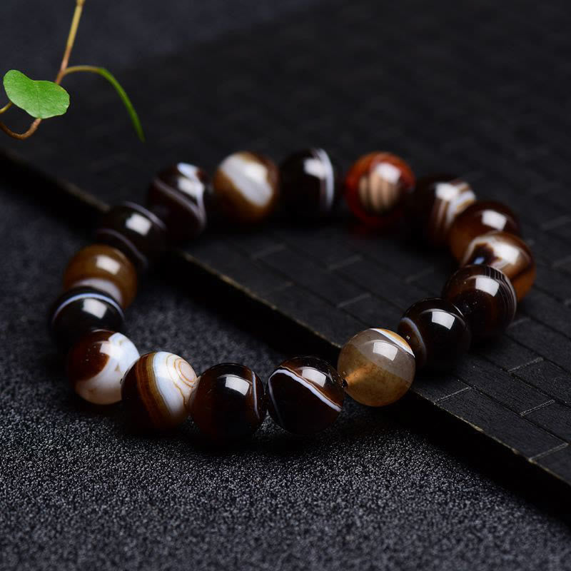 Nimara Ritual Tibetan Sardonyx Happiness Positive Bracelet