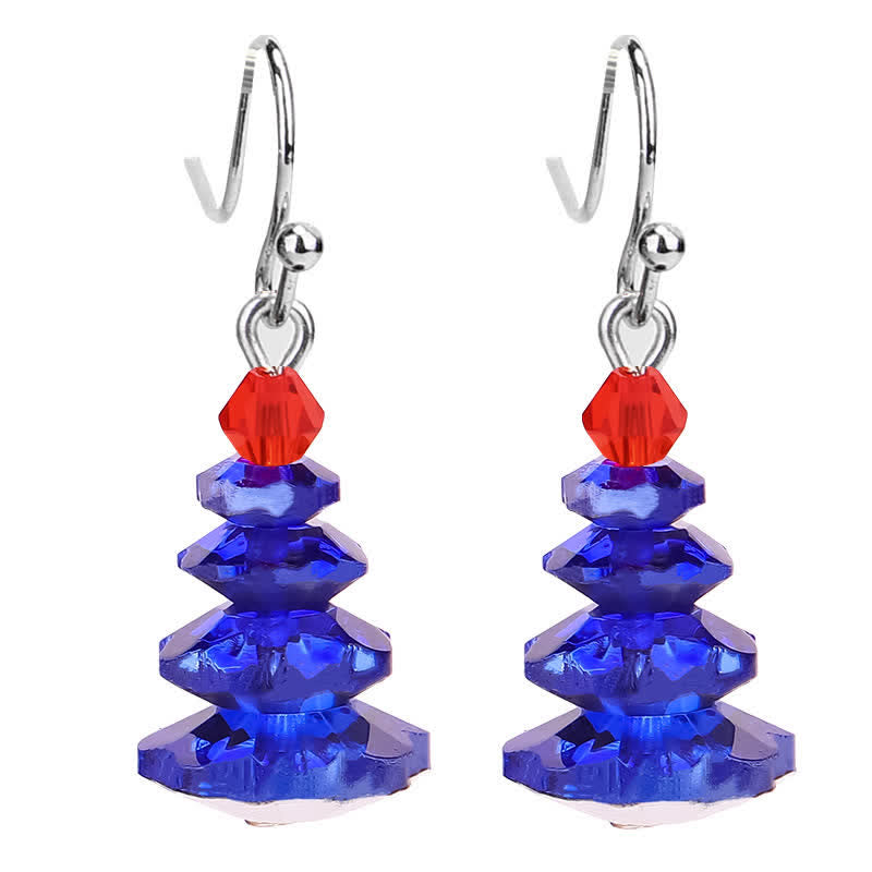 Nimara Ritual Various Crystals Christmas Tree Amethyst Peace Healing Drop Earrings