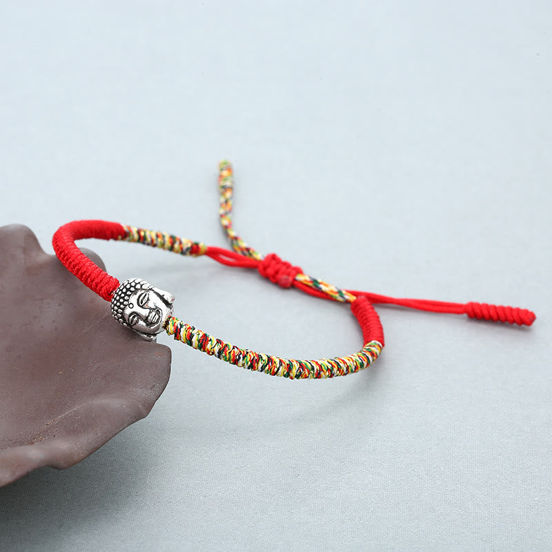 Nimara Ritual Handmade Colorful King Kong Knot Buddha Serenity String Bracelet