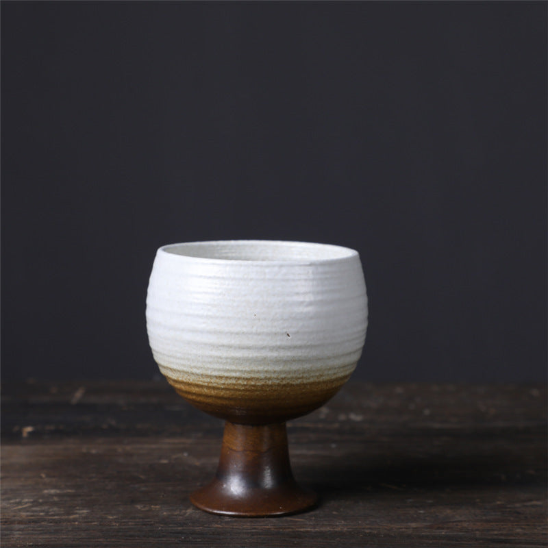 Nimara Ritual Small Capacity Goblet Design Ceramic Wine Coffee Mug Tea Coffee Cup 170ml