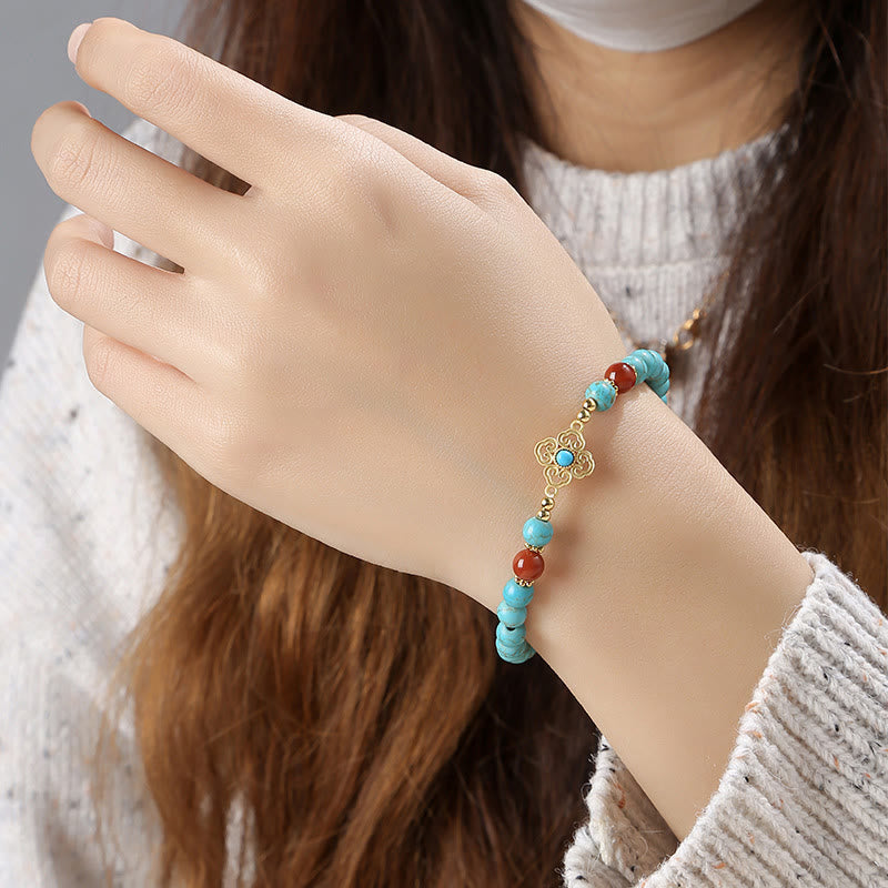 Nimara Ritual Turquoise Bead Protection Balance Bracelet