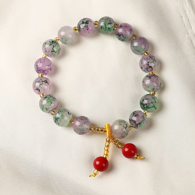 Nimara Ritual Liuli Glass Bead Blessing Harmony Bracelet