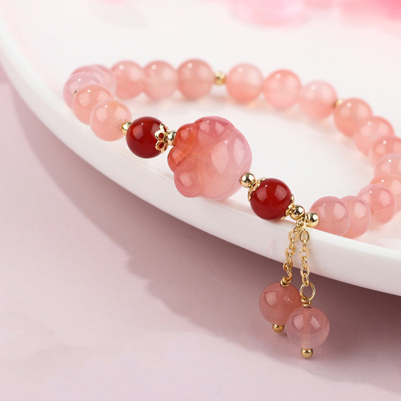 Nimara Ritual Natural Yanyuan Agate Cat Claw Paw Positive Bracelet